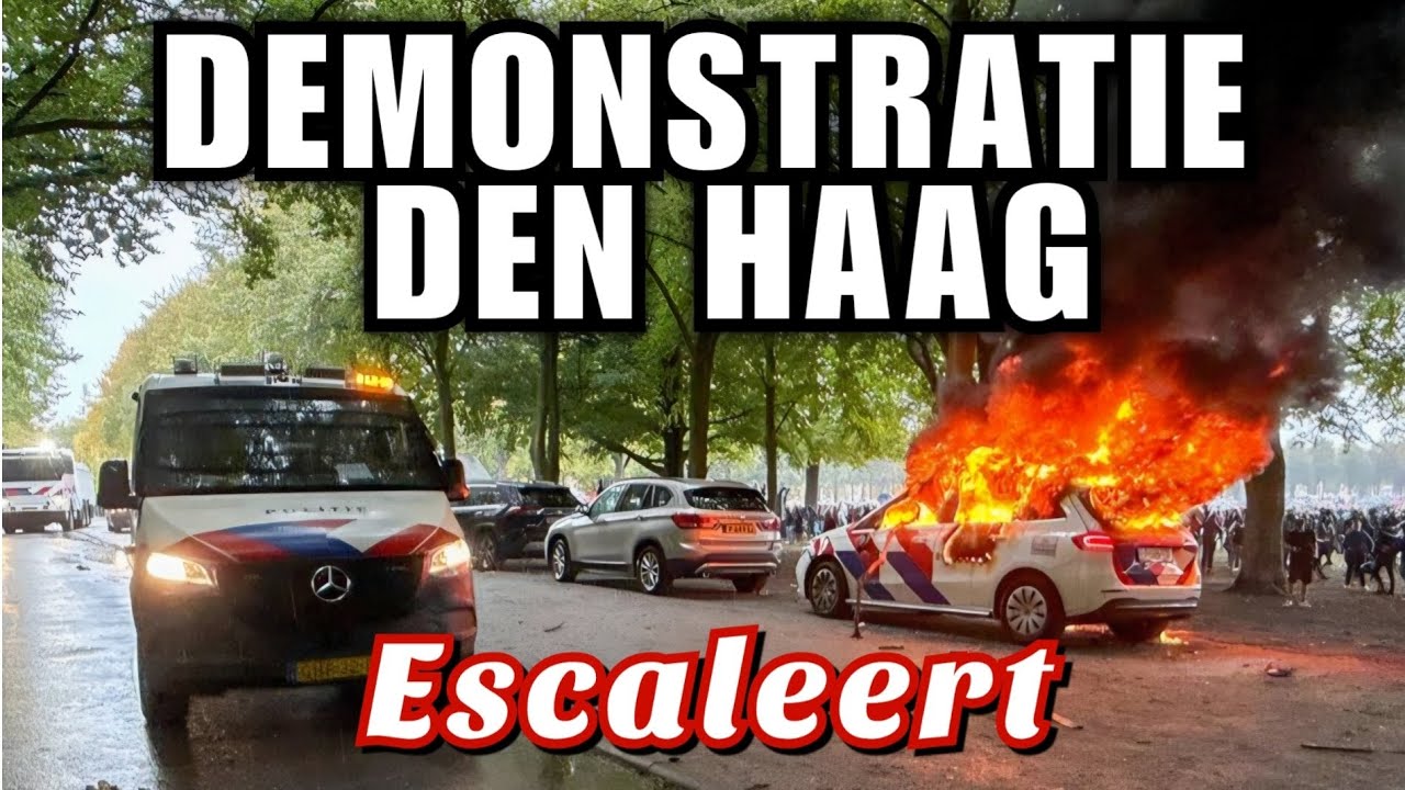 Demonstratie Den Haag escaleert 20-9-25 #protest #rellen 