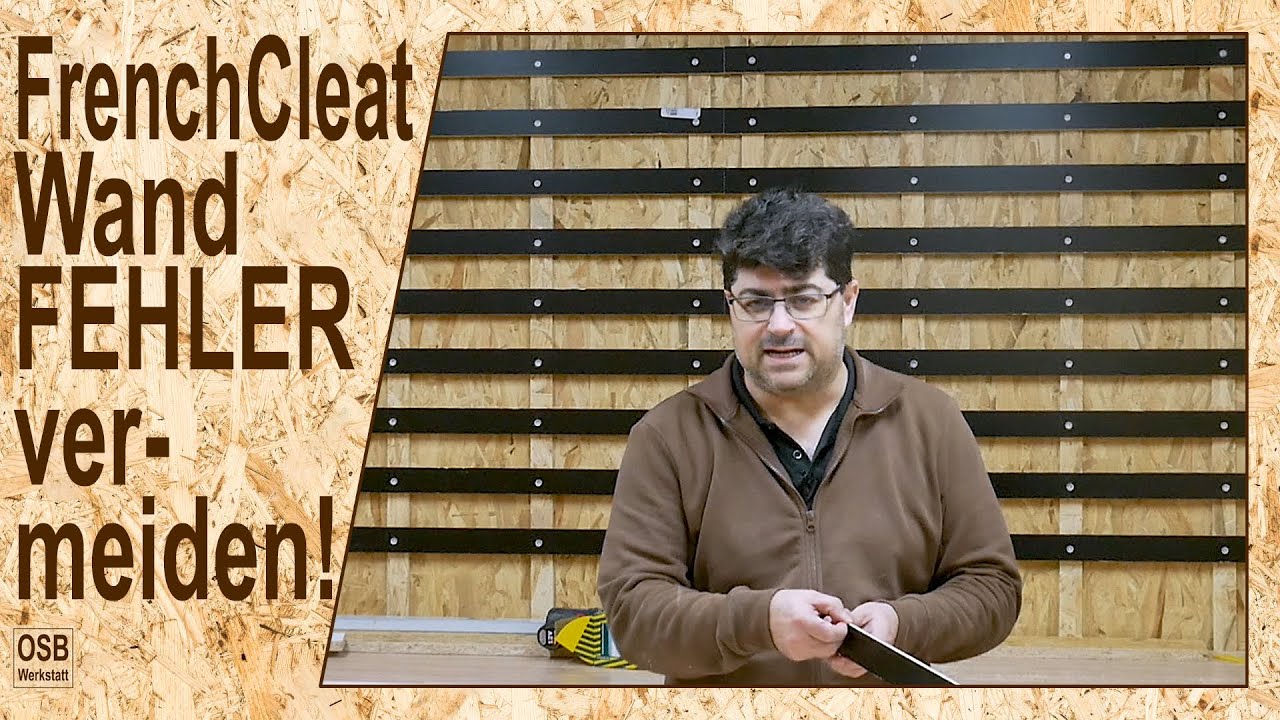 French Cleat Wand - Vermeide diese Fehler !!!
