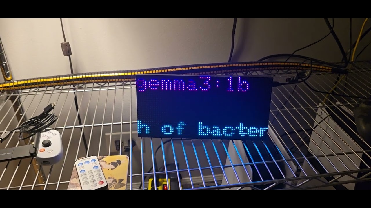 Local llm led display