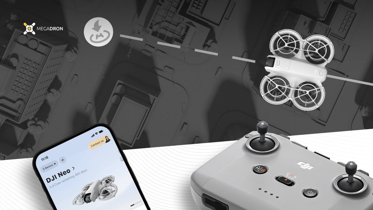 DJI Neo - test zasięgu w mieście | Kontroler + telefon