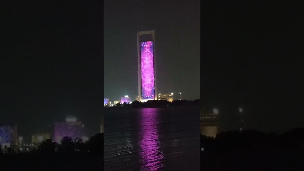 abudhabi adnoc building deevali special display