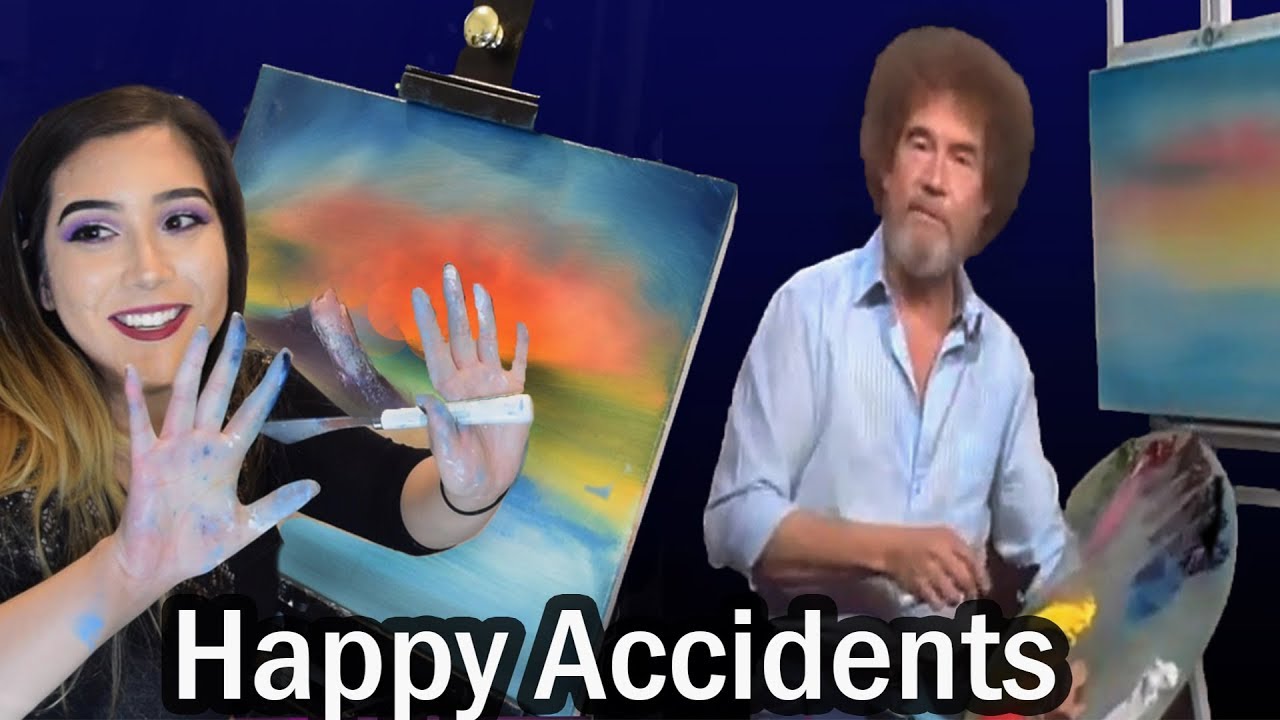I TRIED FOLLOWING A BOB ROSS TUTORIAL...
