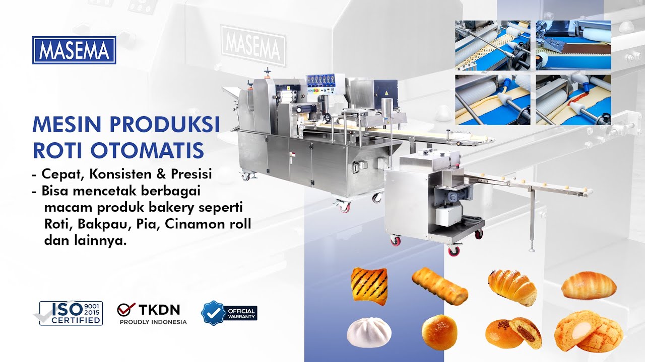 Breadline | Mesin Cetak Roti Tawar, Roti Manis, Bakpau & Pia- Breadline Machine MASEMA