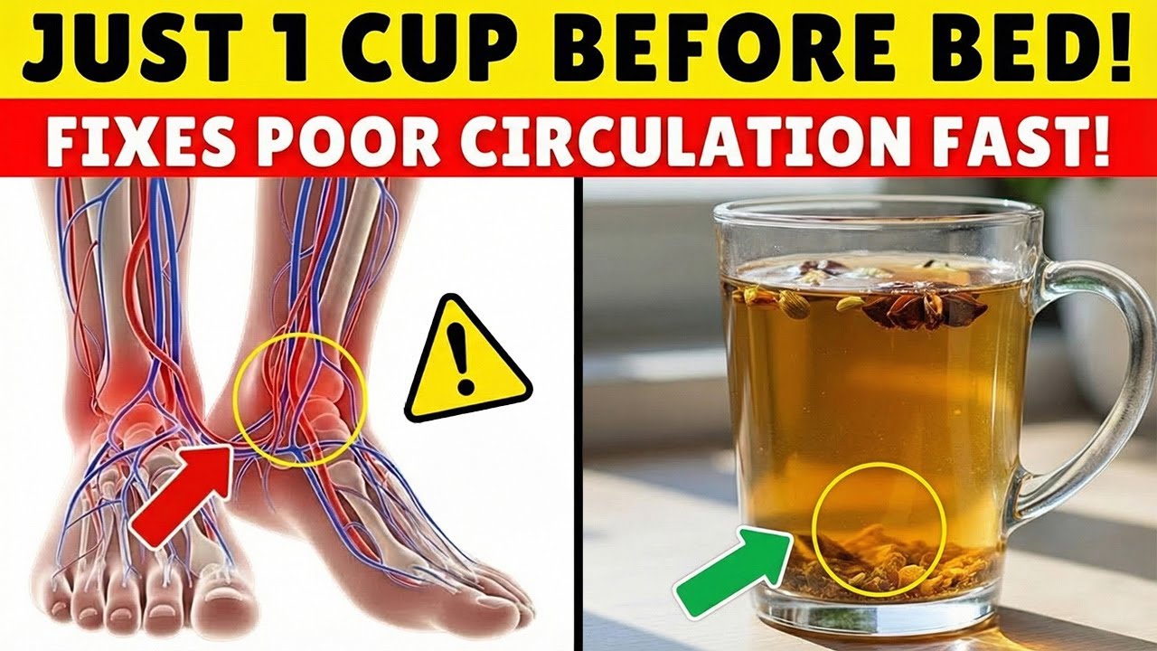 SENIORS, Just 1 Cup of THIS Drink Boosts Leg Circulation in 24 Hours! | Senior Health Tips