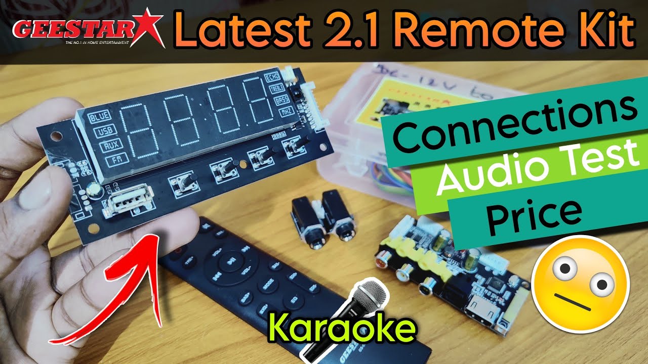 Geestar Latest 2.1 Remote kit with HDMI ARC, Coaxial, Bluetooth and Karaoke input Full Review