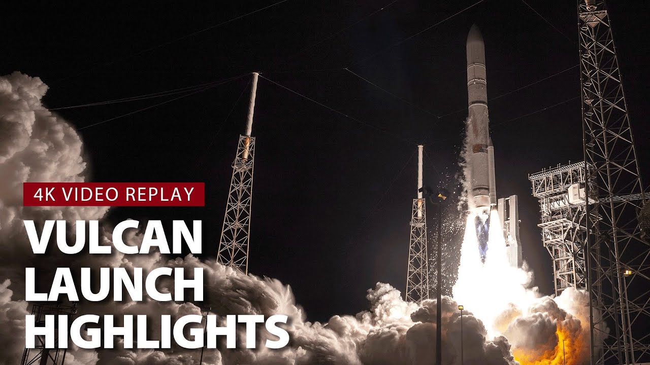ULA Vulcan Rocket First Flight - 4K launch replay