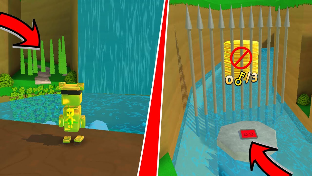 AIR TERJUN MENUJU KOIN TERSEMBUNYI DI SUPER BEAR ADVENTURE!!!