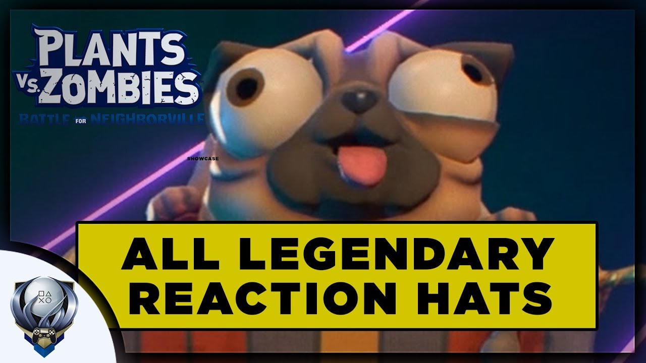 All Legendary Reaction Hats in Plants vs Zombies: Battle for Neighborville (Full Showcase)