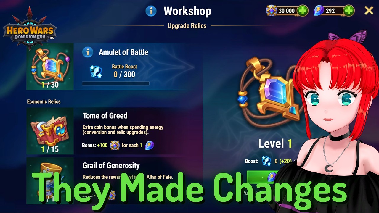 Adam's Workshop, Alter of Fate, and Best Items From Shop &mdash; Hero Wars: Dominion Era
