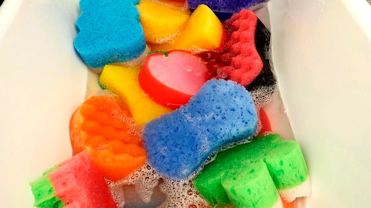 ASMR Sponge Rinsing | SPA for my sponges | Water Sounds for Relax