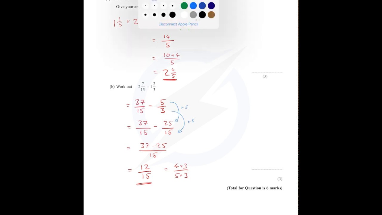 Question 18 Solution Tutorial | GCSE Maths Revision | Edexcel | June 2016 | 1H | 1MA0 | Non Calc