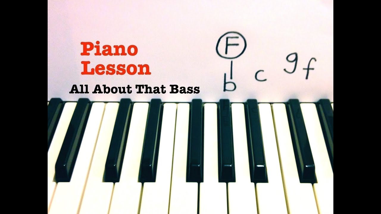 All About That Bass ★ Piano Lesson ★ TUTORIAL ★ Meghan Trainor