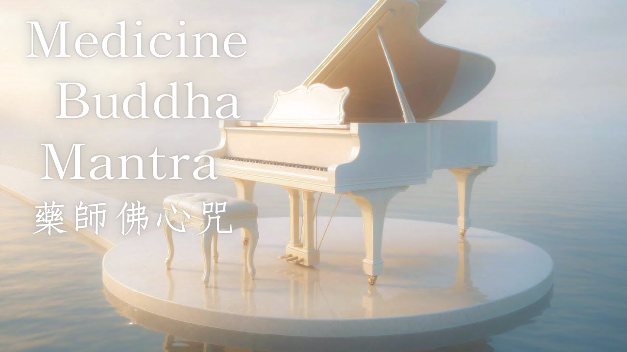 Medicine Buddha Mantra｜藥師佛心咒｜鋼琴｜放鬆 舒心 治癒｜1hr｜Mantra of Medicine Buddha for Relax, Peace & Cure