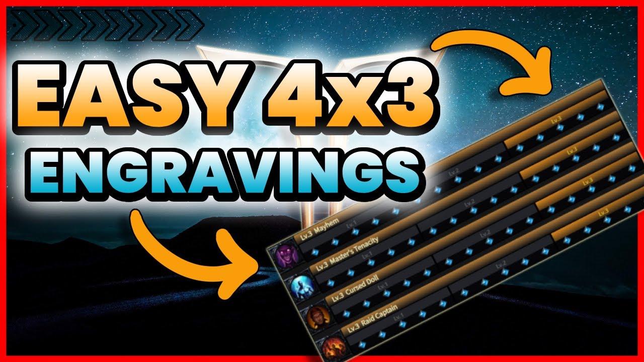 Lost Ark - EASY 4x3 ENGRAVING CALCULATOR