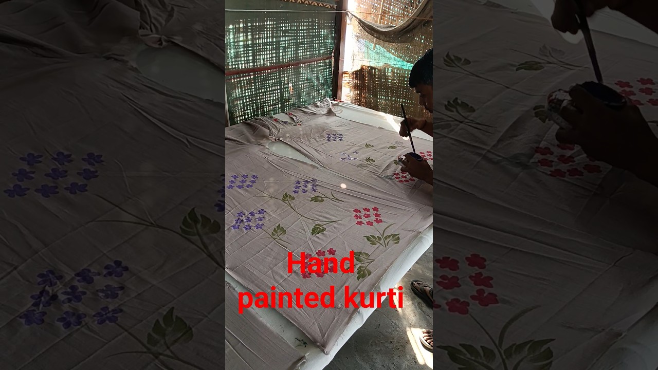 hand painted suit design 