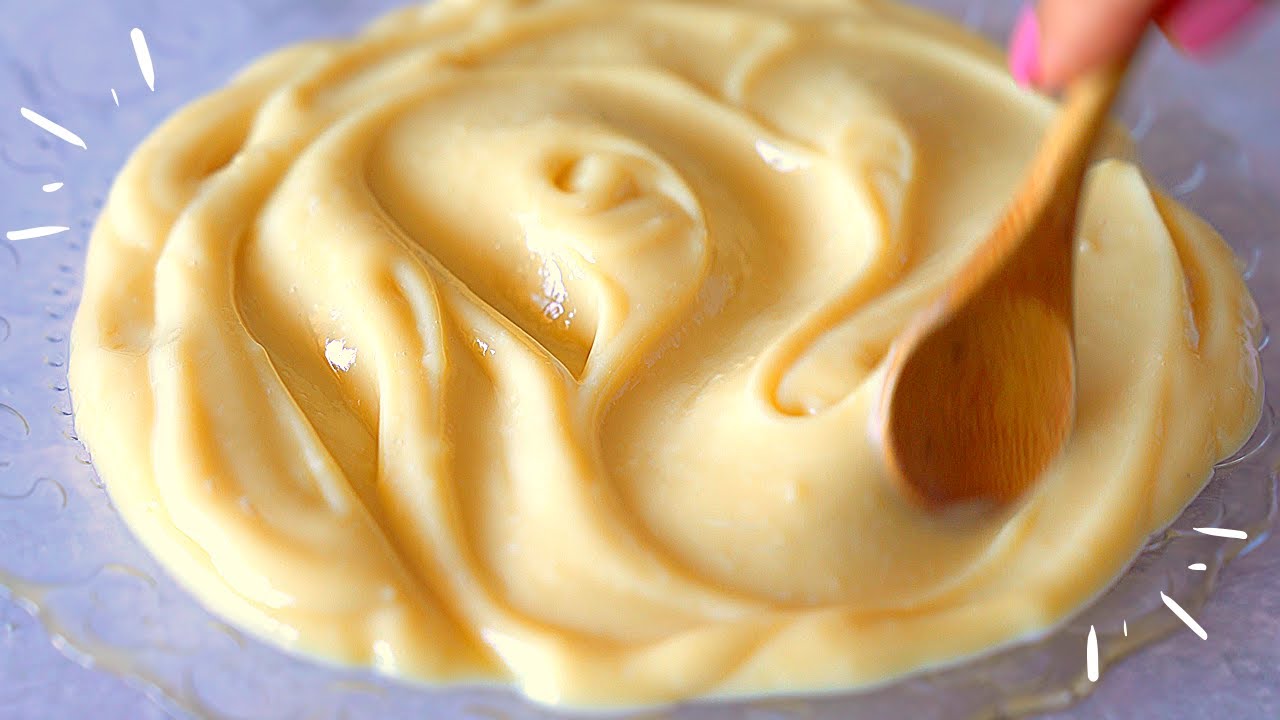 Cómo hacer Crema Pastelera de vainilla, ligera y SIN LACTEOS | Saludable