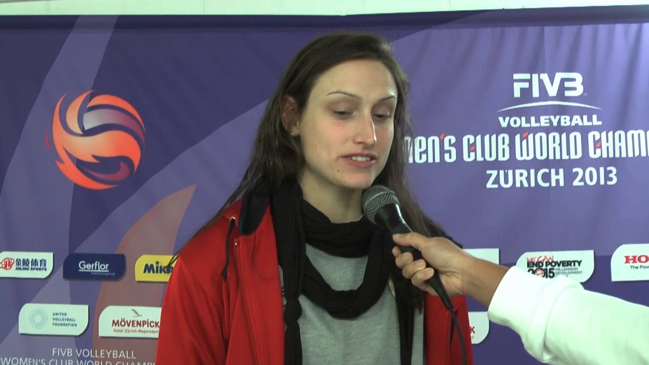 10.10.2013 Flash-Interview Christiane Fuerst (Middle Blocker, VakifBank Istanbul) @ FIVB Womens CWC
