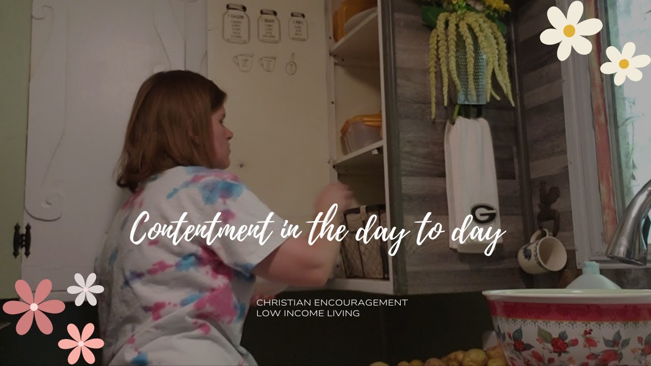 Contentment as a single income family| Frugal living| low-income #christianhomemaker #encouragement