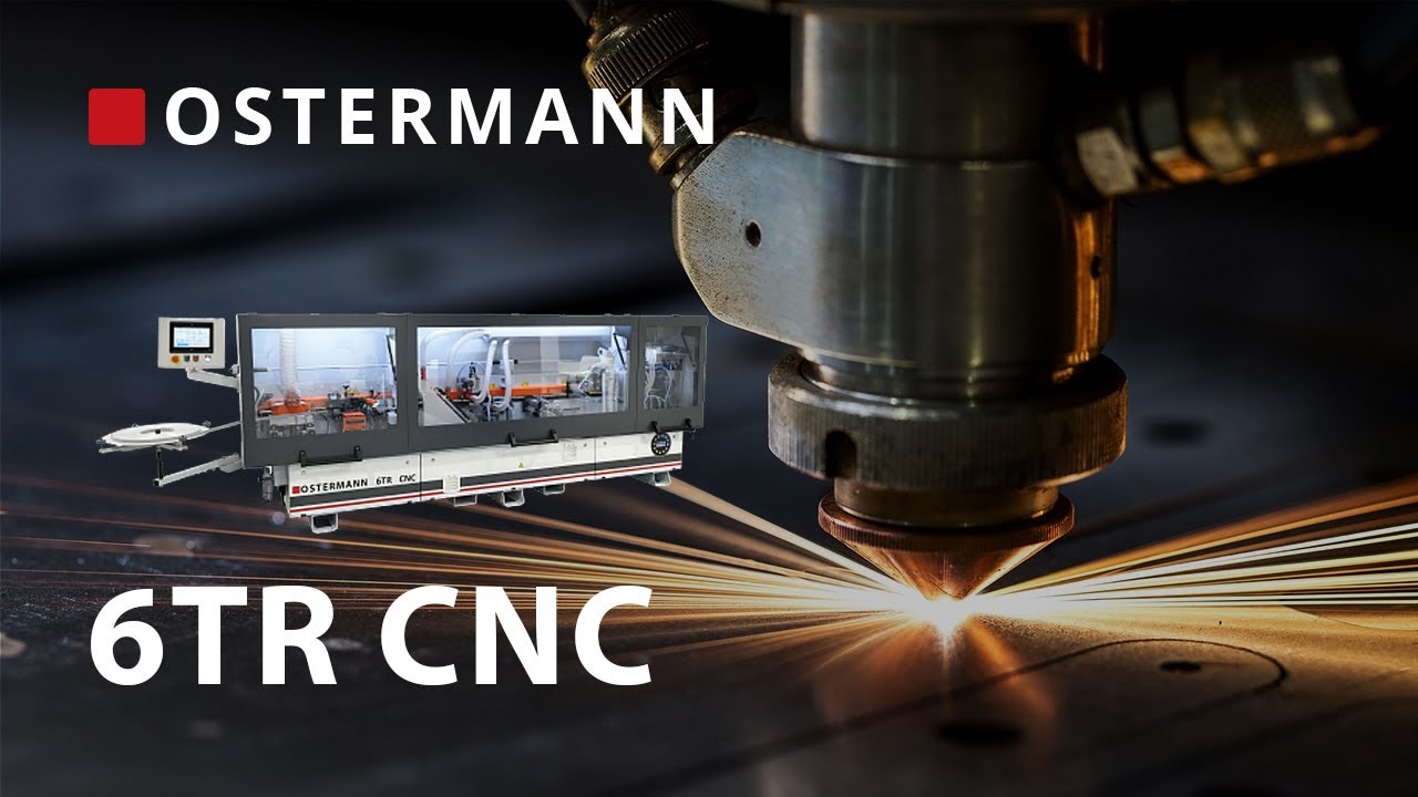 Видео работы автоматического кромкооблицовочного  станка на сервоприводах OSTERMANN 6TR CNC