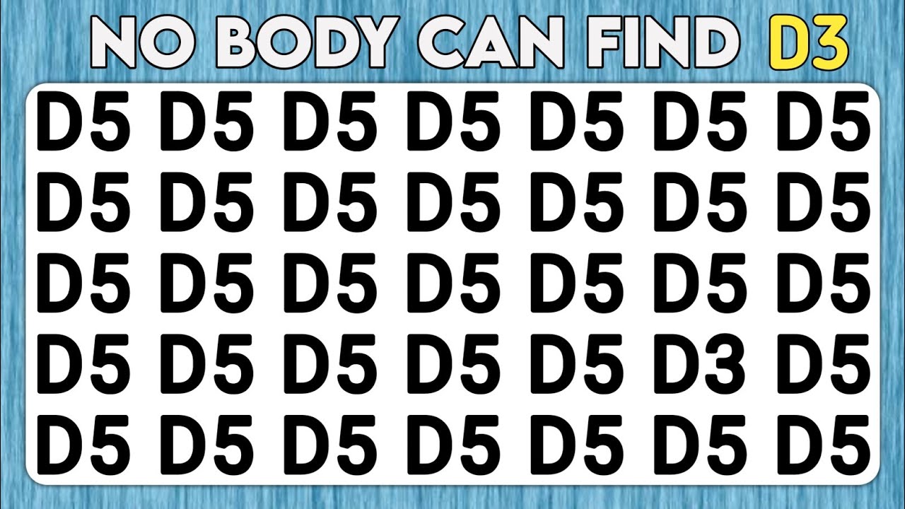 Find the Odd One Out | Find the Odd Number and Letter Brain Edition | Observation Skills Focus 