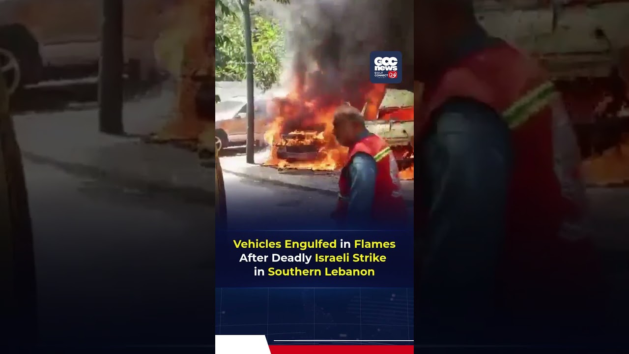 Israeli Airstrikes Hit Sidon as Vehicles Burn in Southern Lebanon Escalation