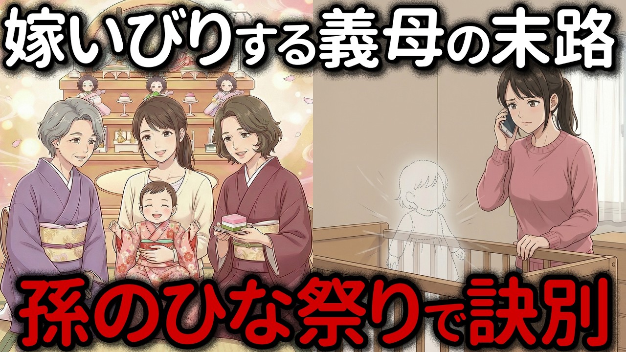 【義母vs実母】3月3日にひな人形をけなされるだけで終わらなかった【シニア朗読・アニメ漫画】