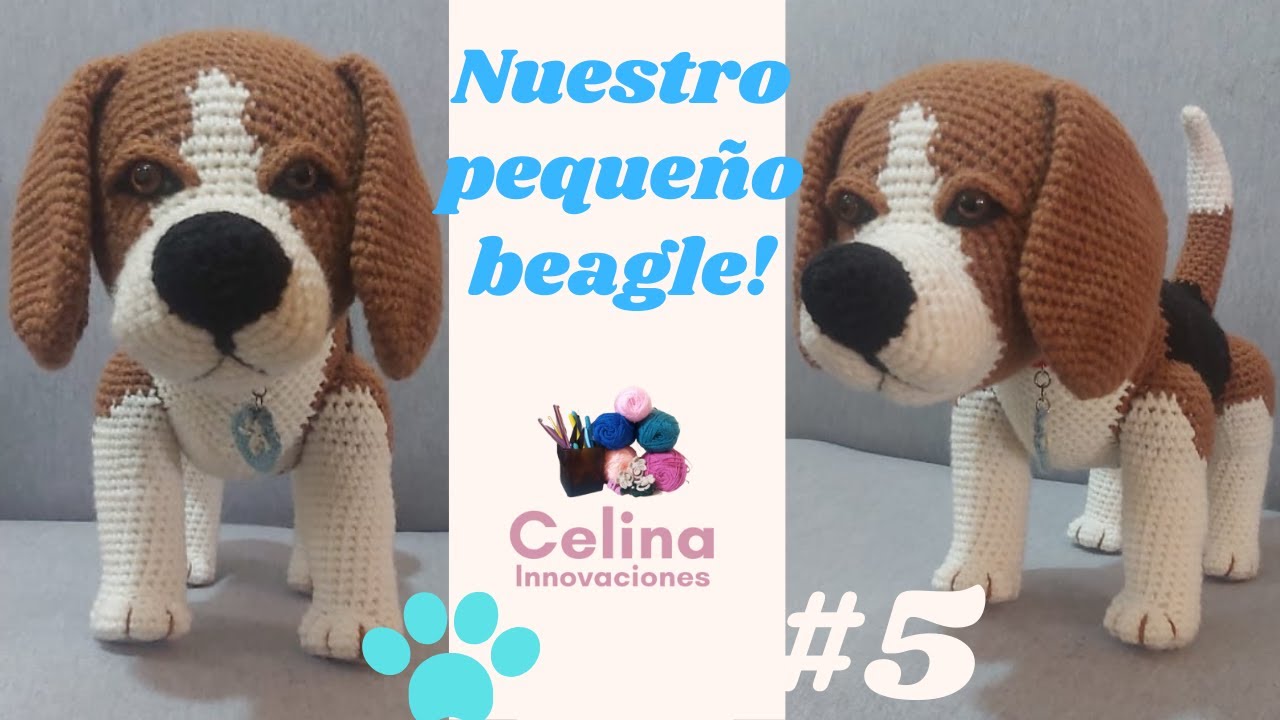 🖐PERRITO BEAGLE AMIGURUMI/CROCHET🐾TUTORIAL # 5 cuerpo