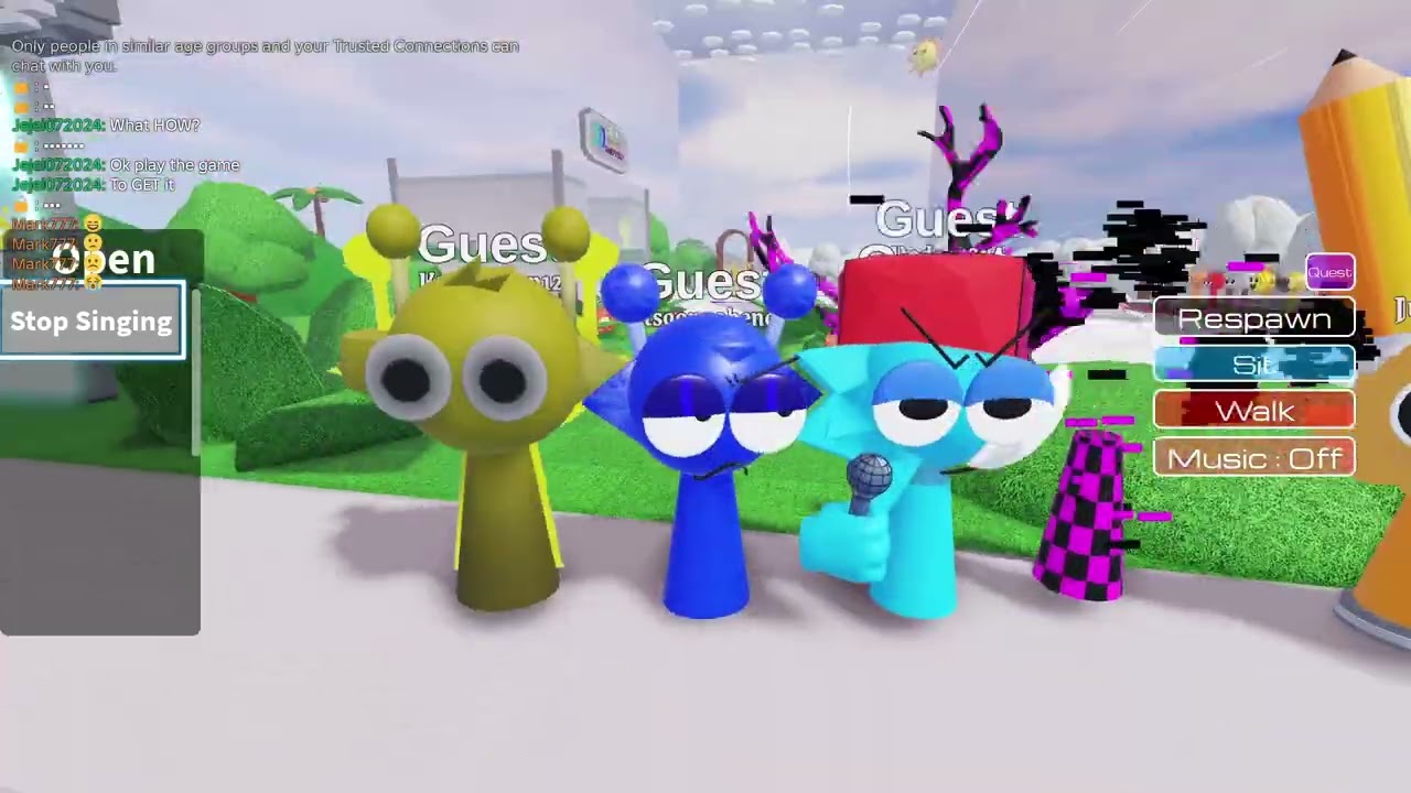 Playing 3D Sprunki Retroplay because I was bored