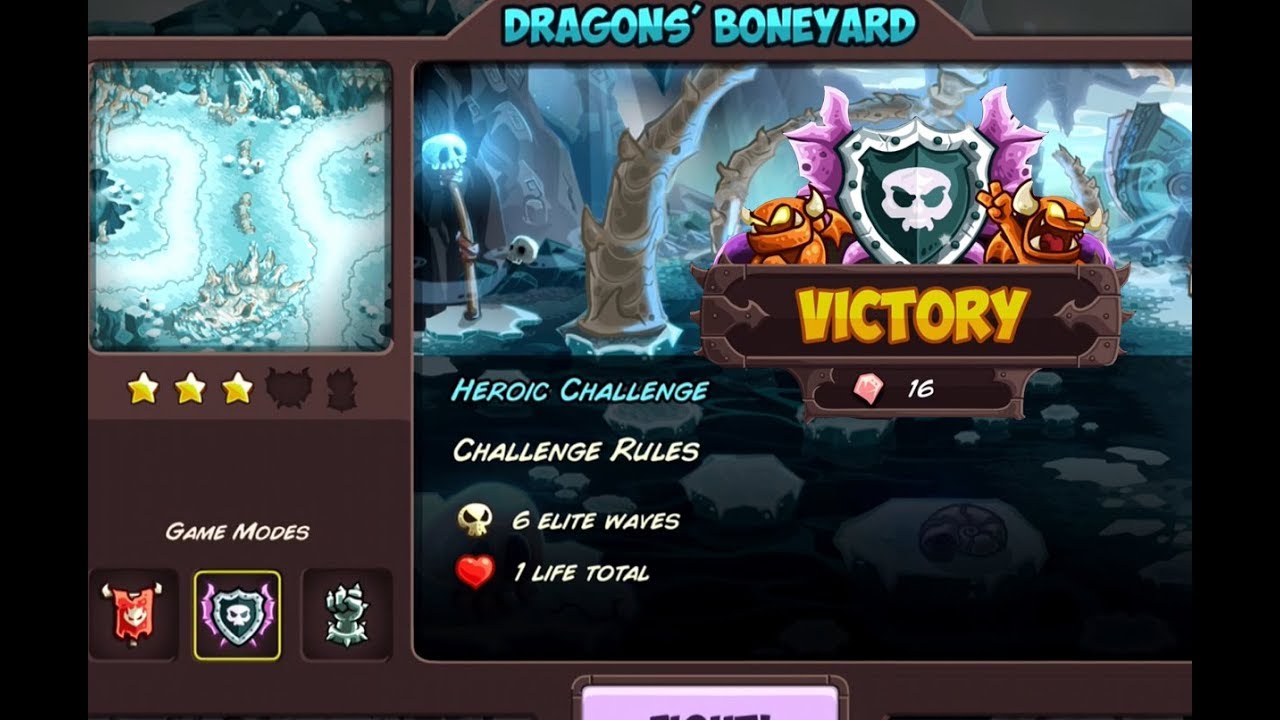 Kingdom Rush Vengeance - Heroic Challenge - Jokull's Nest IMPOSSIBLE