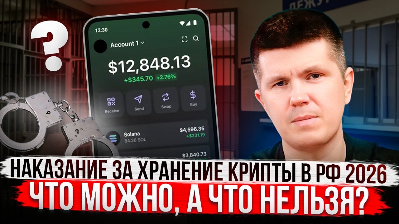 Наказание за хранение крипты в РФ 2026 | Что можно, а что нельзя?