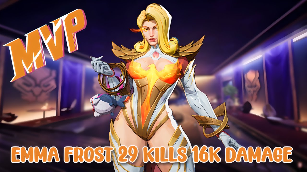 Marvel Rivals EMMA FROST 29 KILLS 16K DAMAGE Gameplay in SEASON 6.5 (No Commentary)