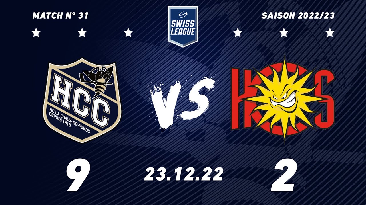 23 décembre 2022 HC La Chaux-de-Fonds – HC Sierre (9-2)
