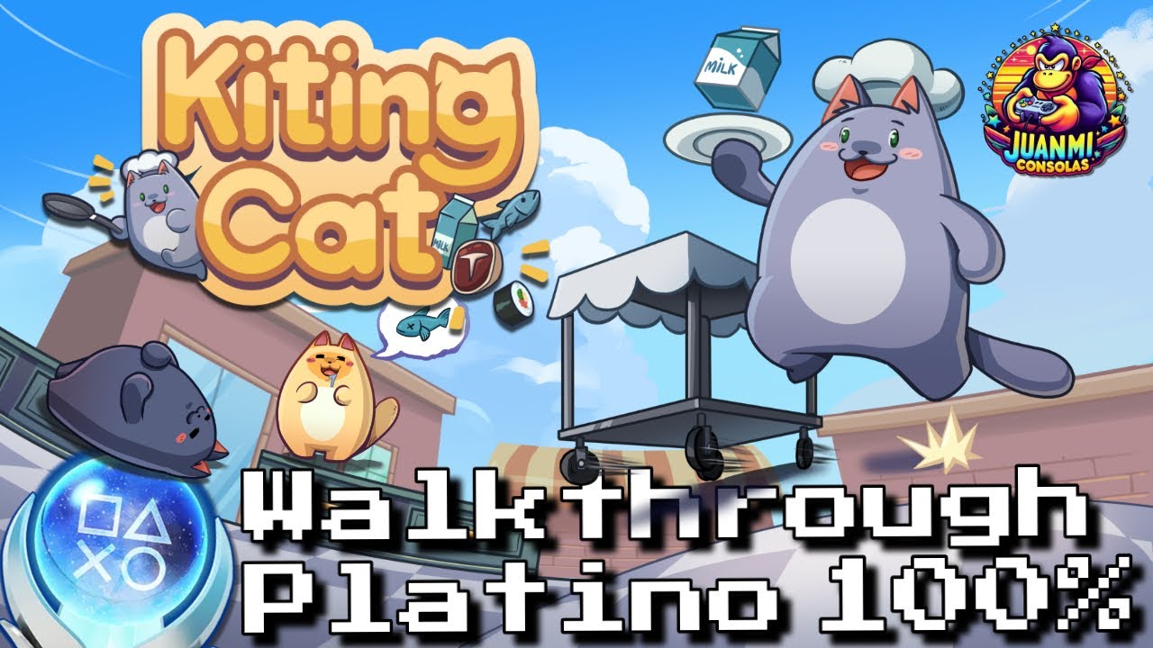 Kiting Cat // Guía Platino 3000G // Walkthrough Puzles // 100% Achievements Trofeos Logros