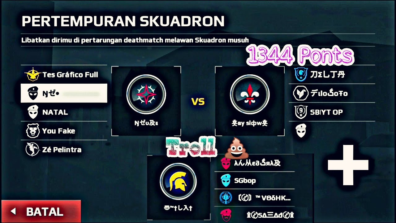 MC5 SQUAD BR x BY SLOW ( SB|YT OP , FILOSOFO, DELTA ) 1300+ FULL REP PING || TEST FPS JSON ||