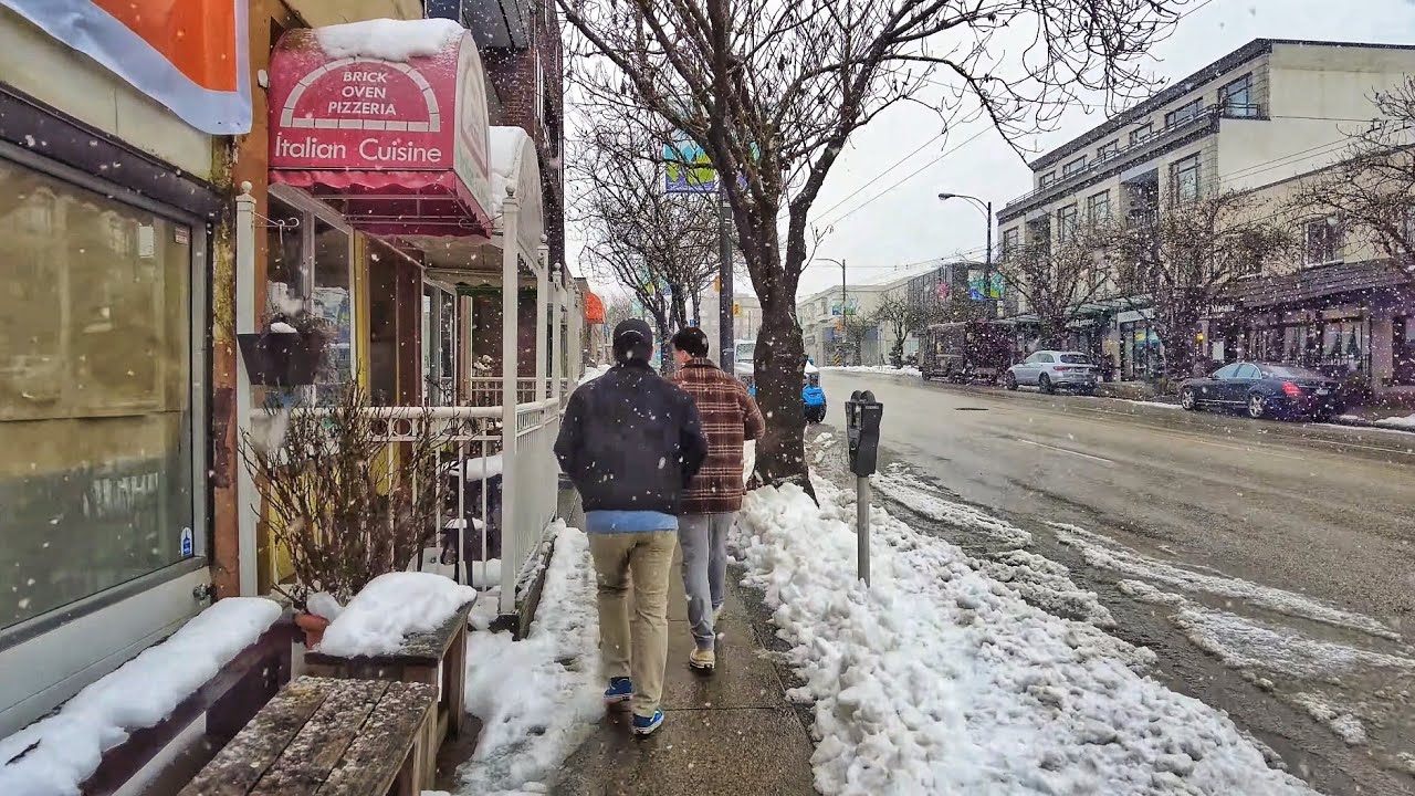 Vancouver Walk - West Point Grey Snowy Stroll