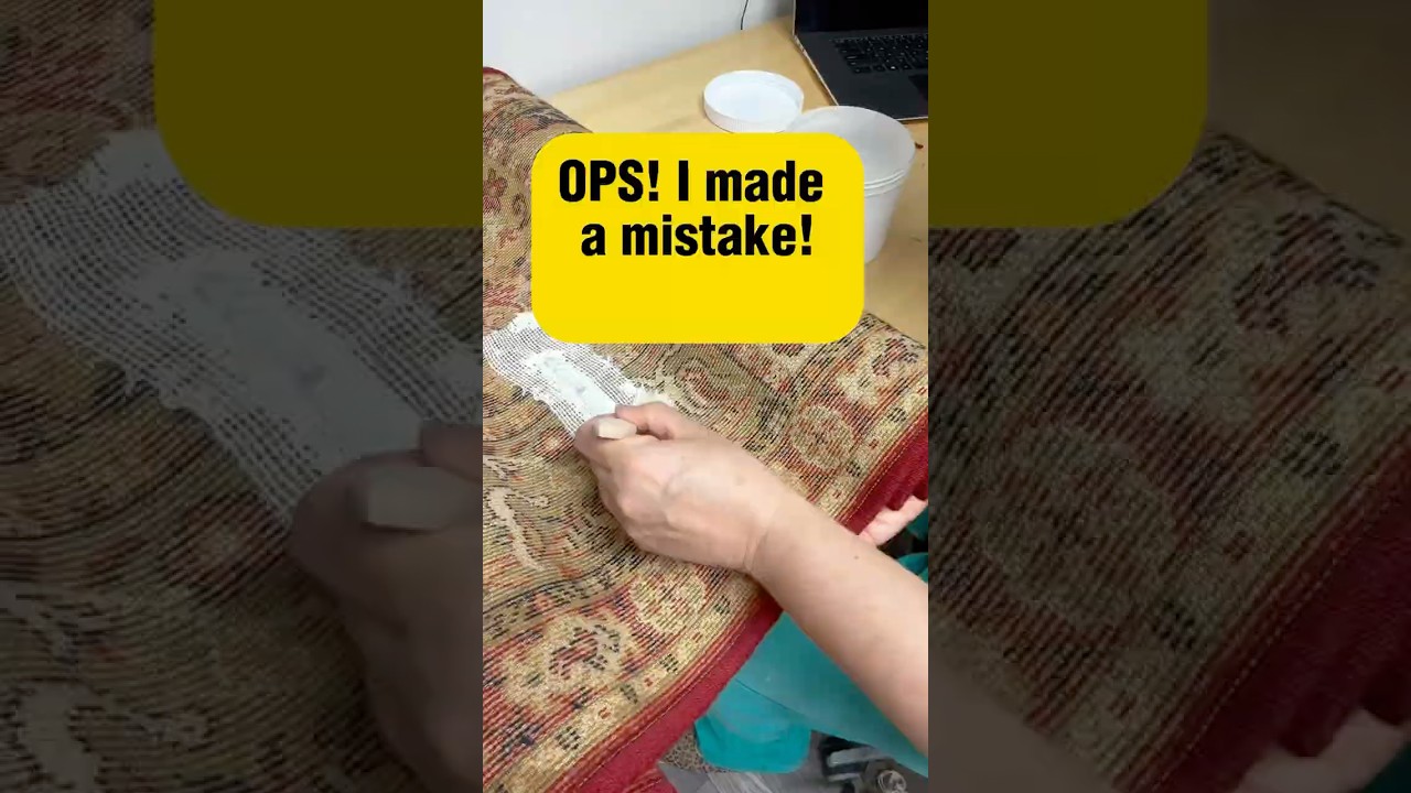 REPAIRING AN OLD WOOL RUG PART TWO