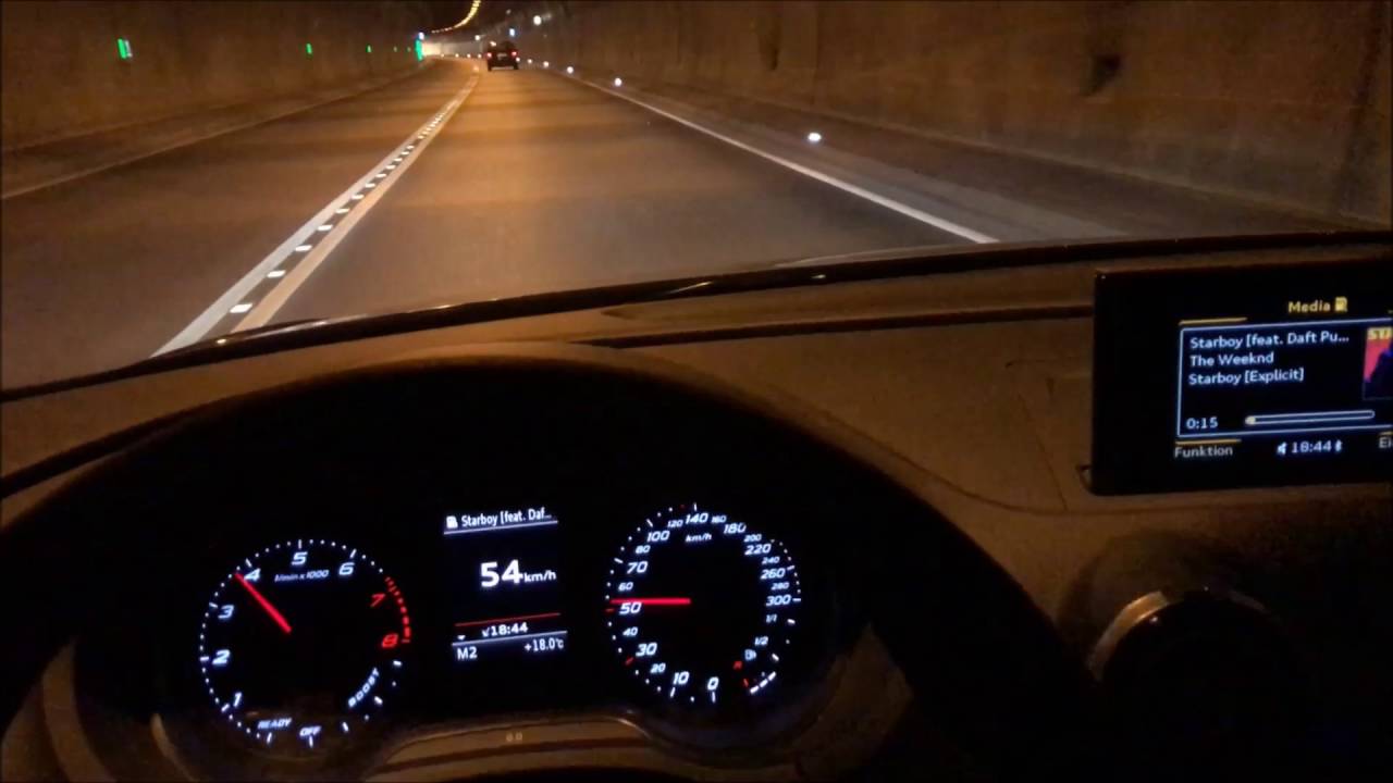 Audi RS3 8V 2016 Sound inside & tunnel   RS Sportabgasanlage