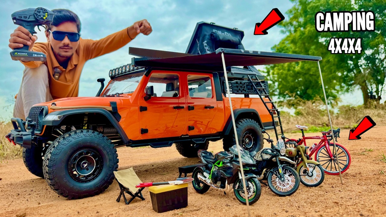 RC JK07 Pro Thar Roxx Camping Car Unboxing & Testing - Chatpat toy TV