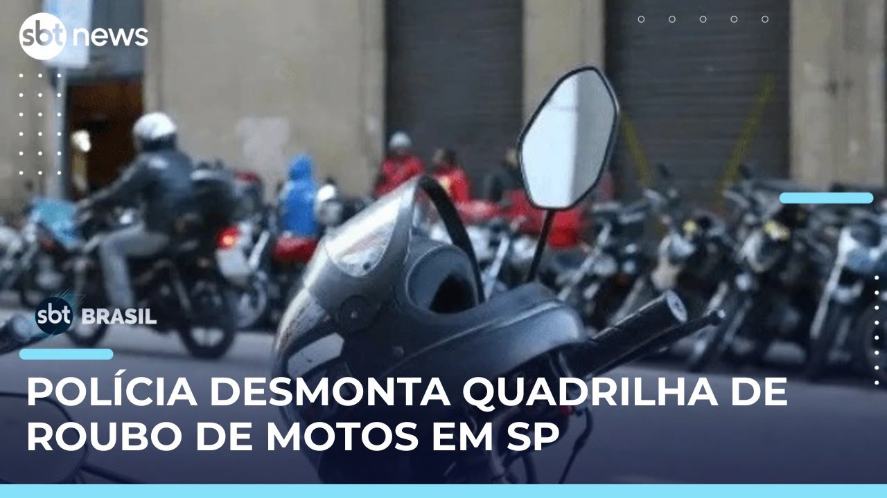 Pol&iacute;cia desmonta quadrilha que roubava motos de luxo na zona norte de SP | #SBTBrasil