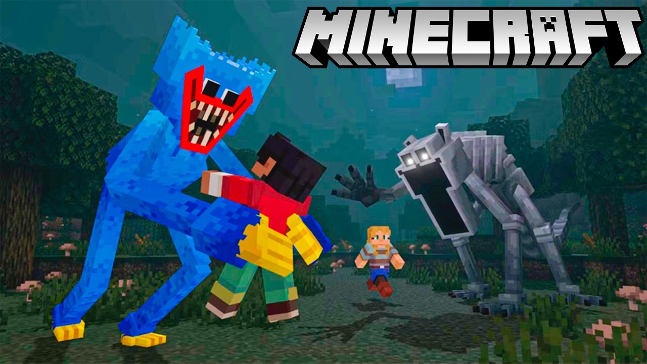 ВЫЖИВАНИЕ С ХАГГИ ВАГГИ И МОНСТРАМИ ПОППИ ПЛЕЙТАЙМ! - Minecraft Poppy Playtime