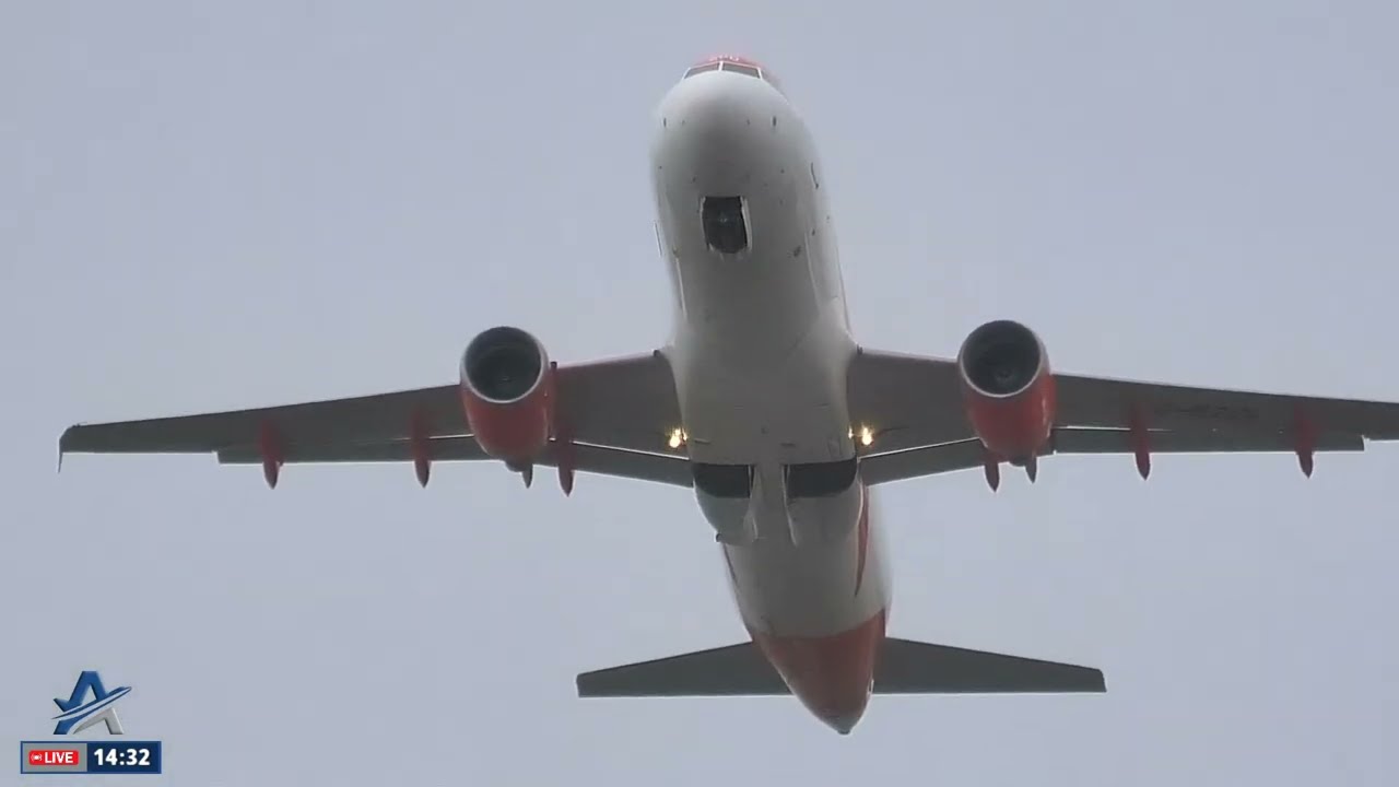 Birmingham Airport LIVE - Windy and Wet Plane Spotting - Friday 18th Sept 2026