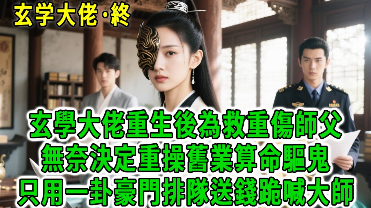 玄學大佬(終)玄學大佬硬剛天雷身亡，醒來卻成正遭車禍的鄉村孤女，身旁養她長大的神棍重傷倒地，送醫後才發現身上沒有一分錢，無奈決定重操舊業算命驅鬼，只用一卦豪門排隊送錢跪喊大師！#荷上清風 #爽文