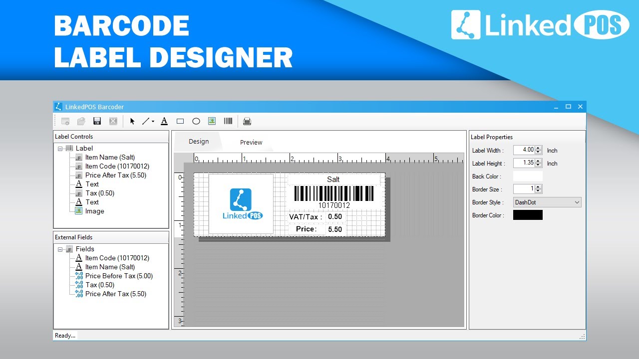 Barcode Label Designer | LinkedPOS