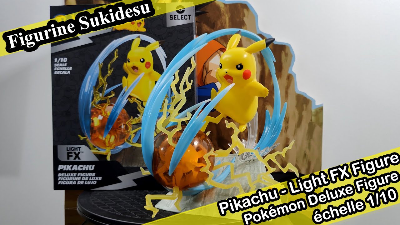 Figurine Pok&eacute;mon - Pikachu - Light FX Figure - Pok&eacute;mon Deluxe Figure &eacute;chelle 1/10