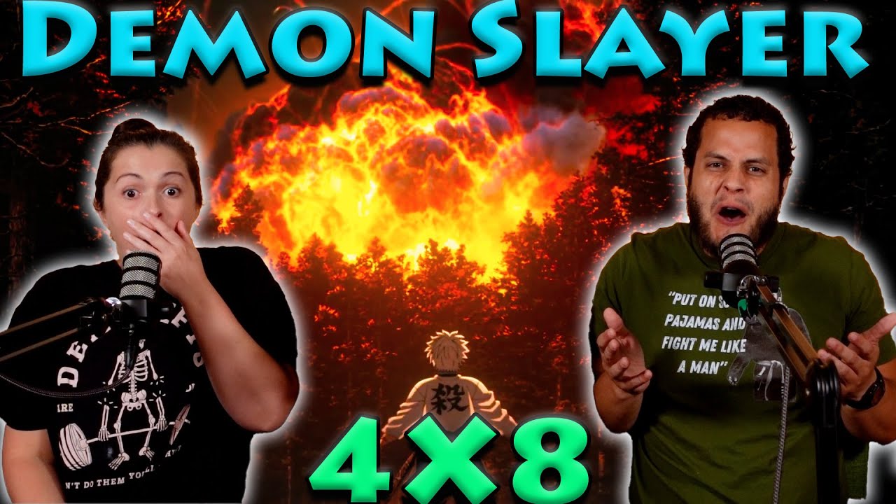 Demon Slayer Reaction 4x8 Finale
