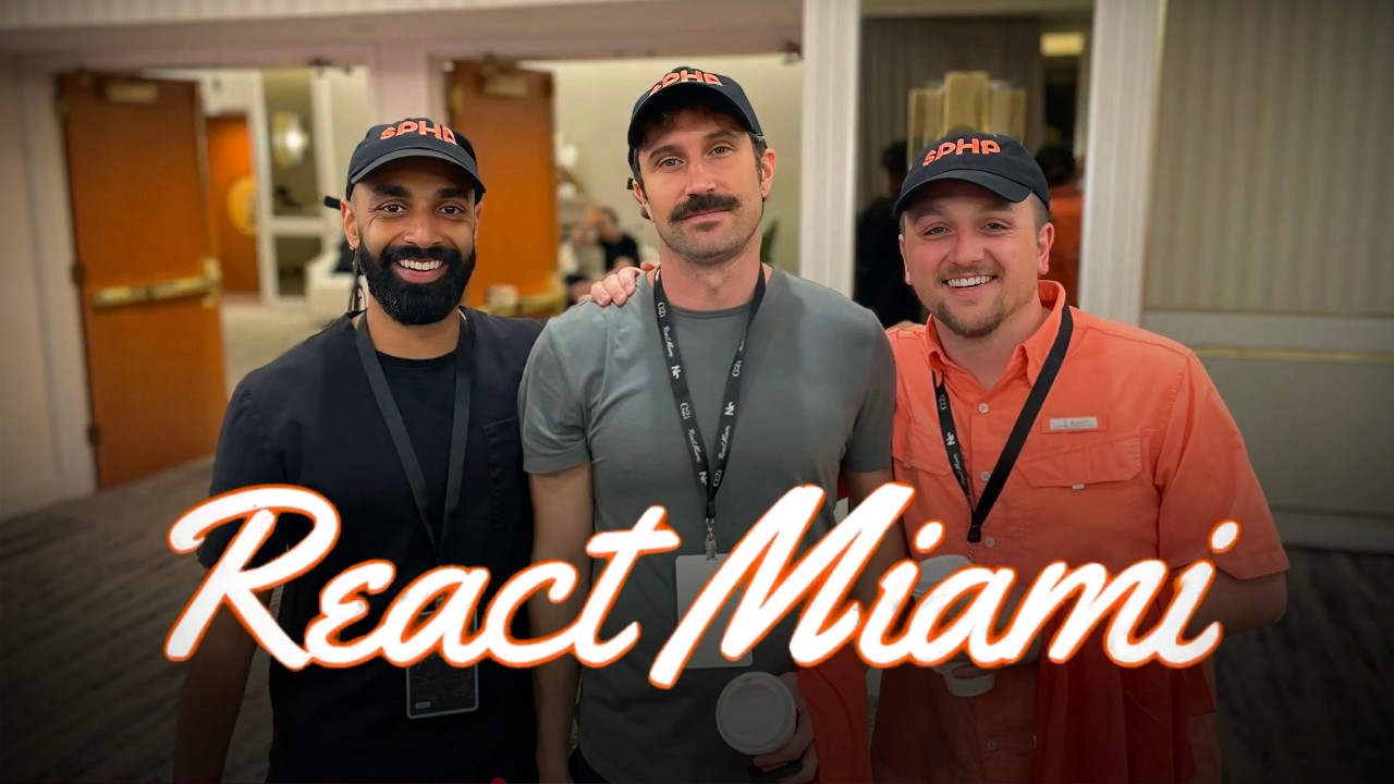 we actually went to react miami