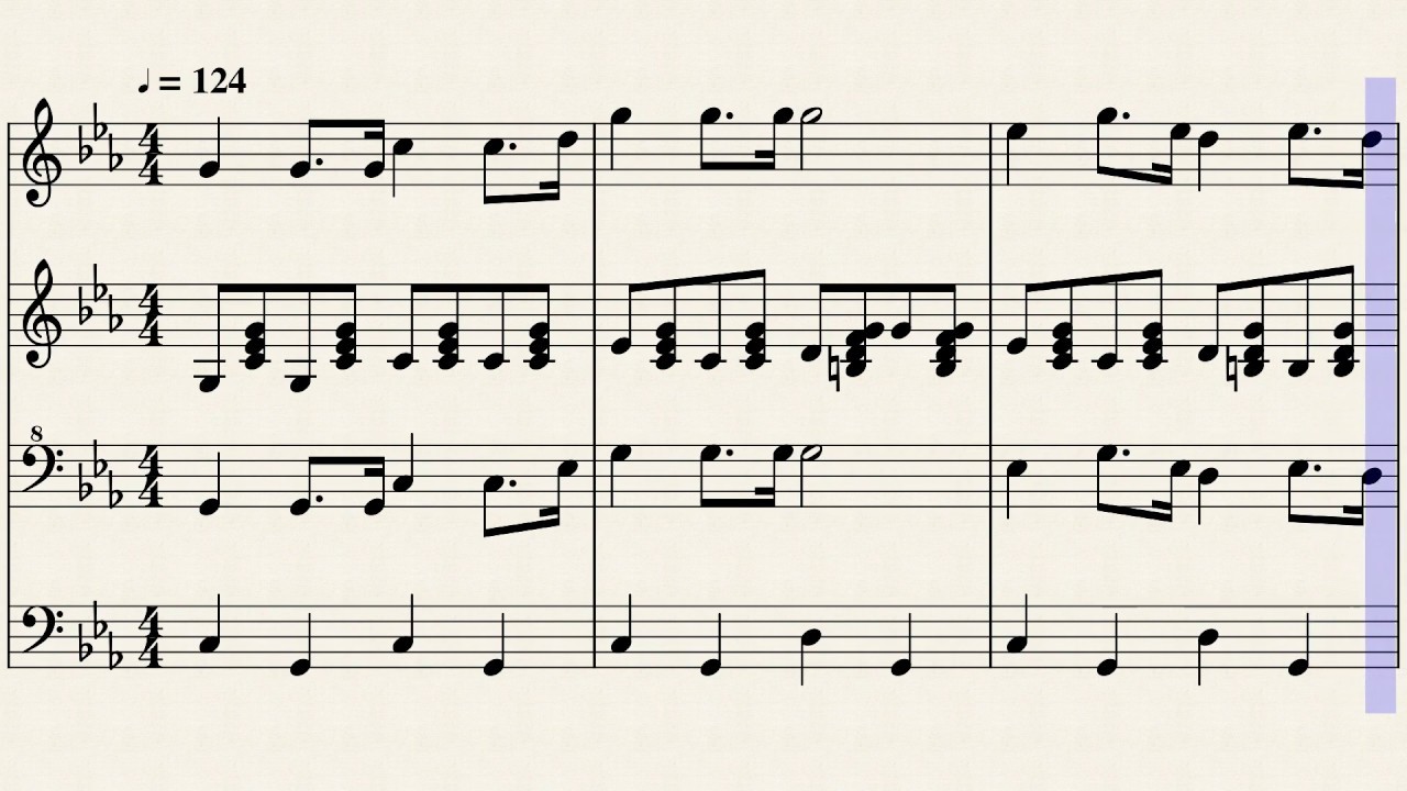 Roei no uta - 露營の歌 - piano version - Musescore