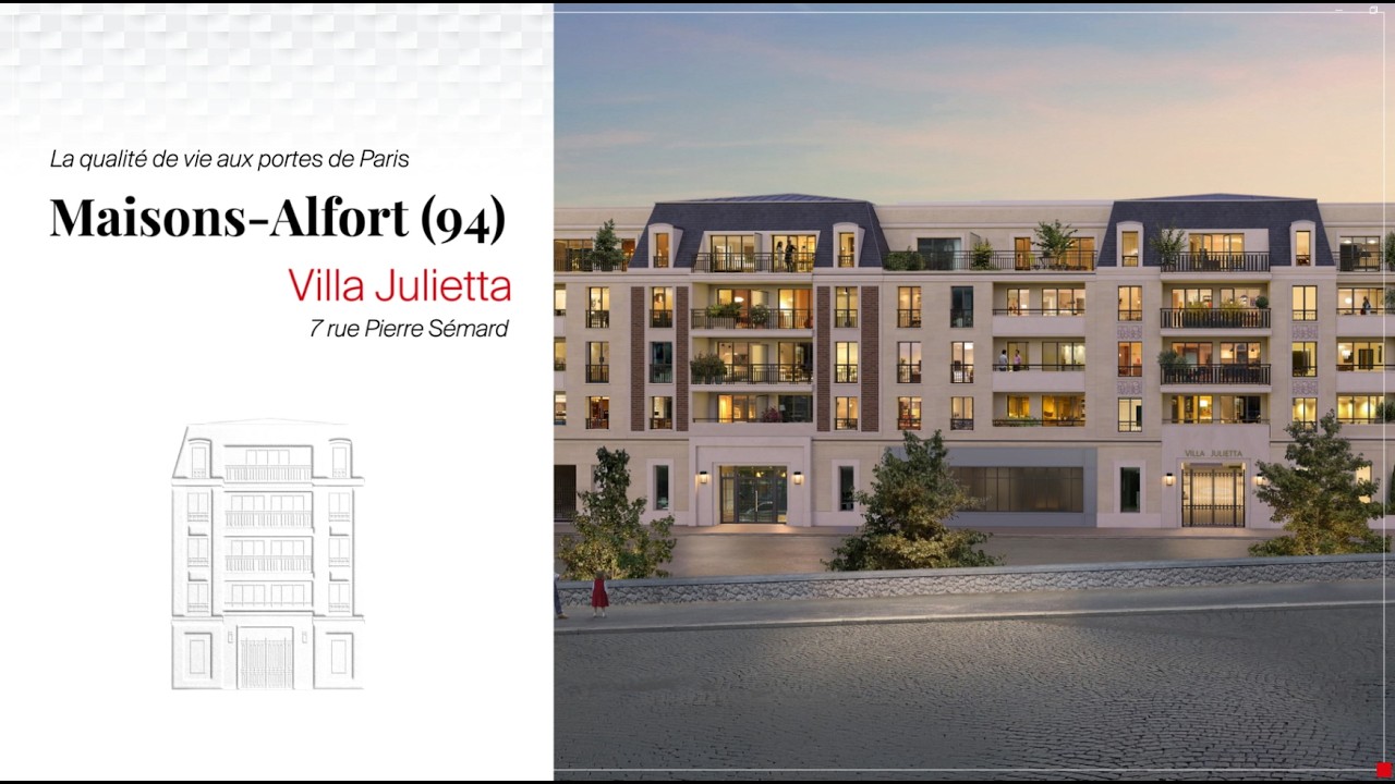 Villa Julietta &ndash; Appartement neuf &agrave; Maisons-Alfort (94) | Franco Suisse