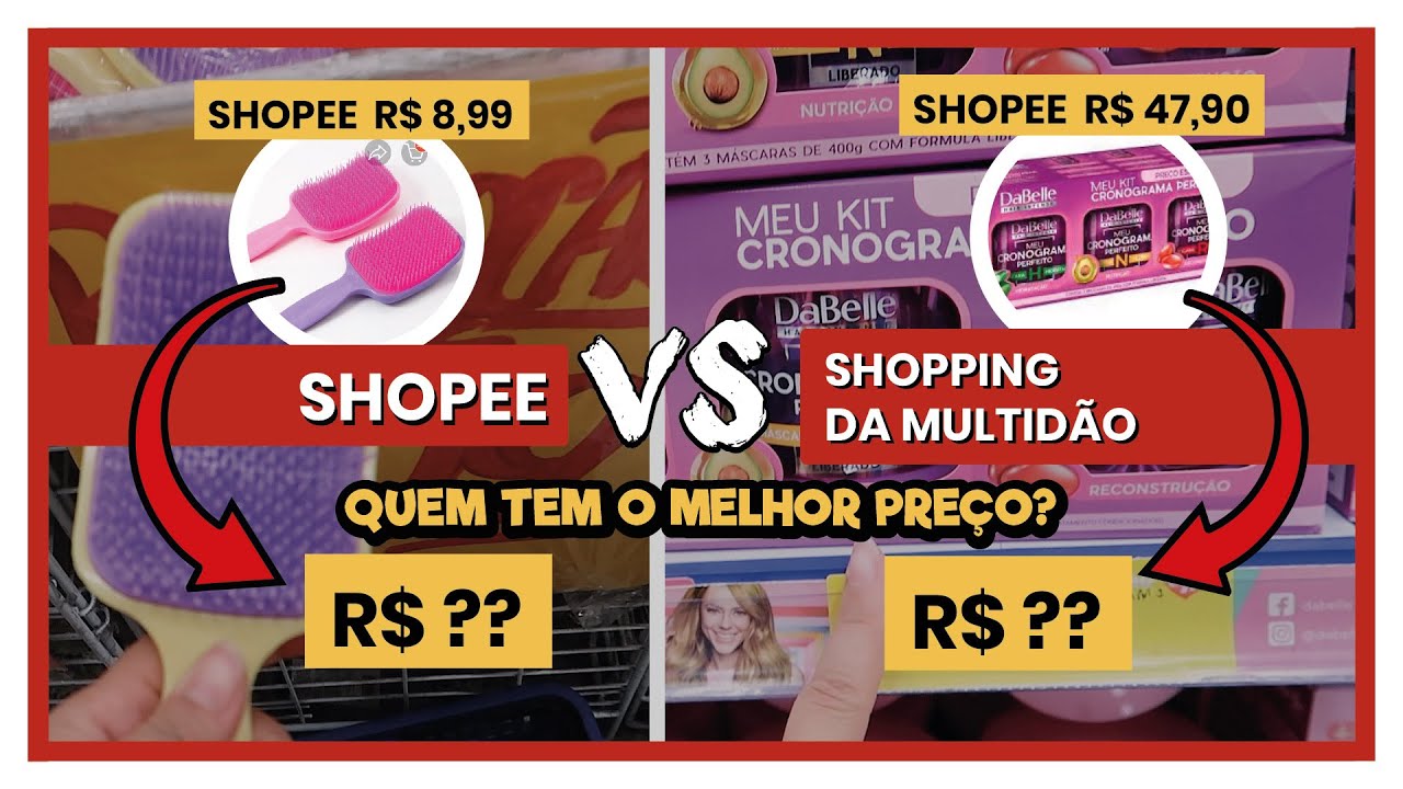Tour no Shopping da Multidão  | Shopee x Shopping da multidão qual tem o melhor preço? | #achadinhos