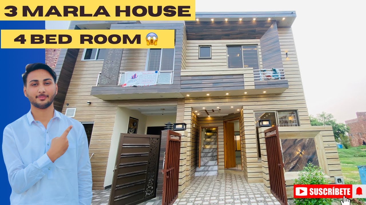 3 Marla house 4 bed room in Al kabir town phase 2 Lahore low budget house